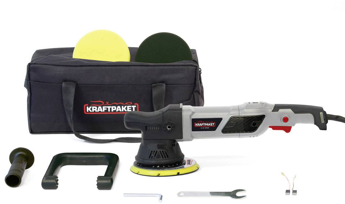 Dino KRAFTPAKET Exzenter 15mm 950 W 640229 Random orbital polisher 230 V 950 W 1500 - 4800 U/min 150 mm