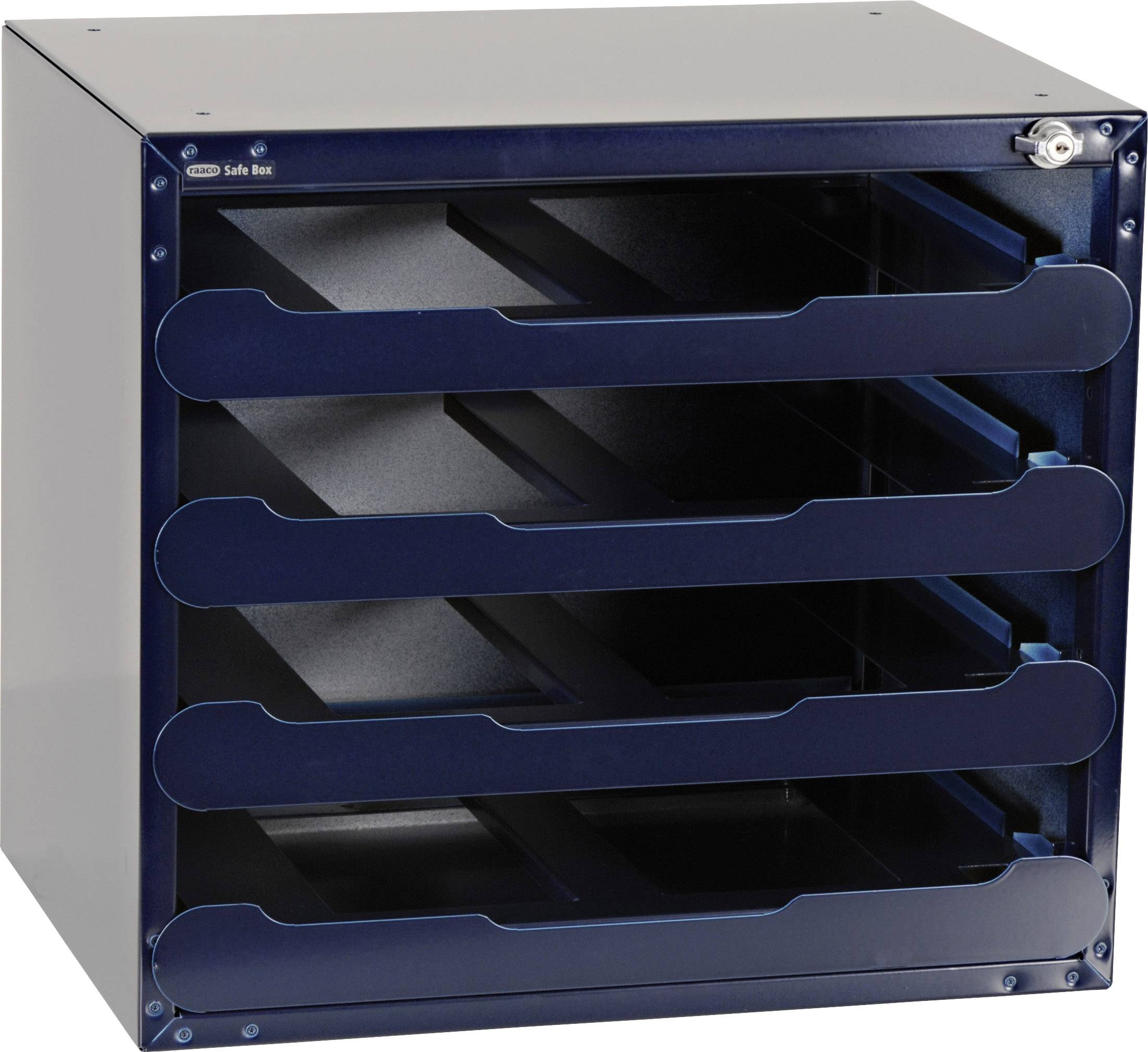raaco SafeBox 55 Drawer cabinet (W x H x D) 451 x 403 x 330 mm No. of compartments: 4 Content 1 pc(s)