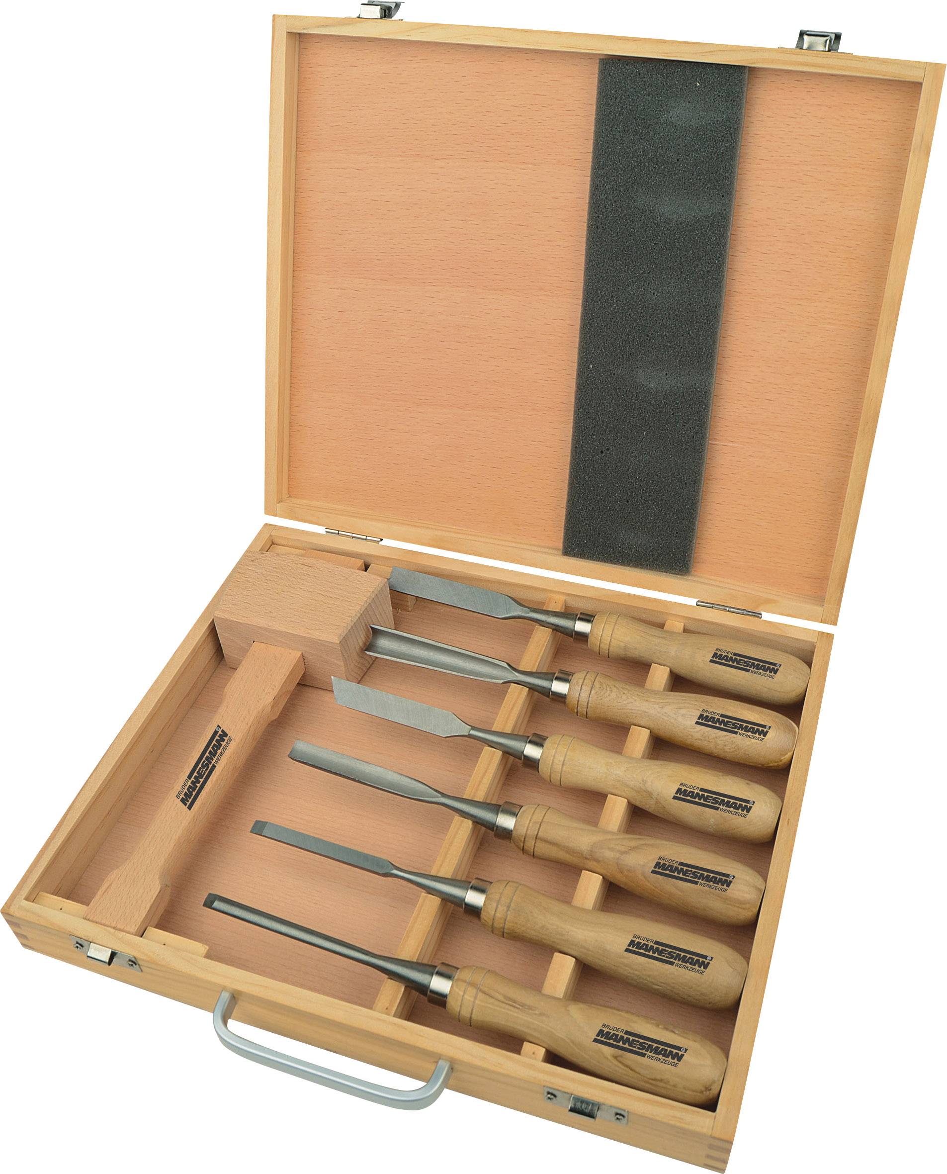 Carving tool set, 7-piece. Brüder Mannesmann M66107