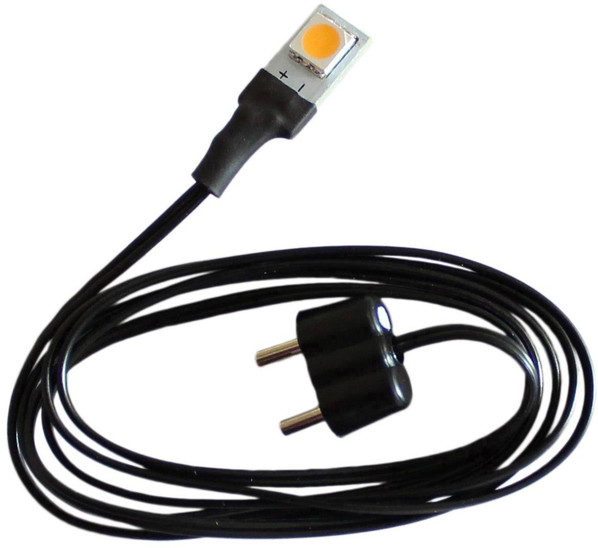 A black cable with a switch at one end and a two-pin plug at the other.
