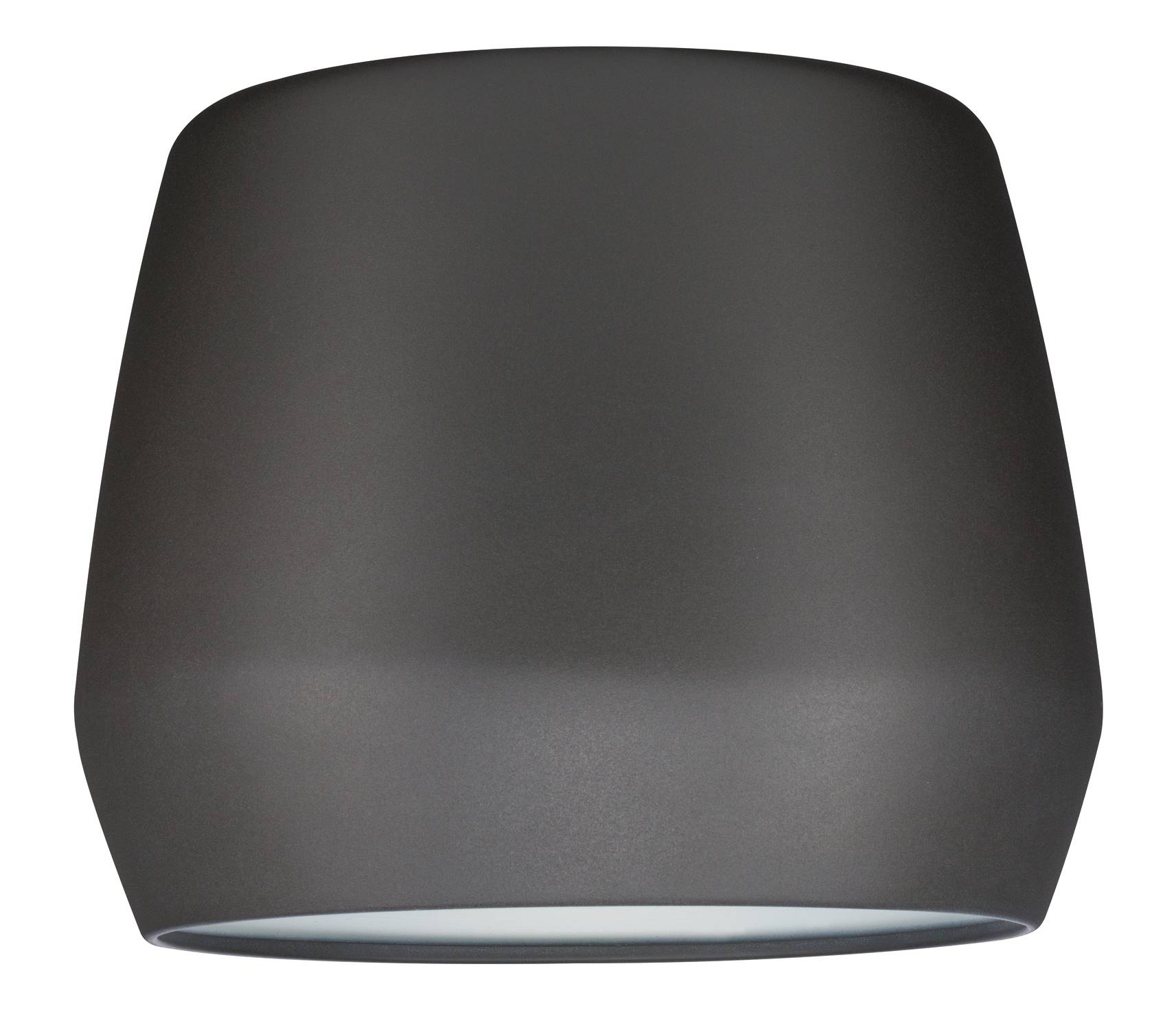 Dark grey, simple light fitting with a smooth surface, suitable for modern interior design.
