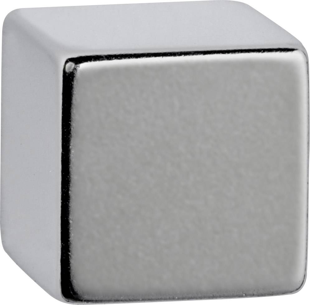 Maul Neodym magnet (W x H x D) 20 x 20 x 20 mm Cube Silver 1 pc(s) 6169496