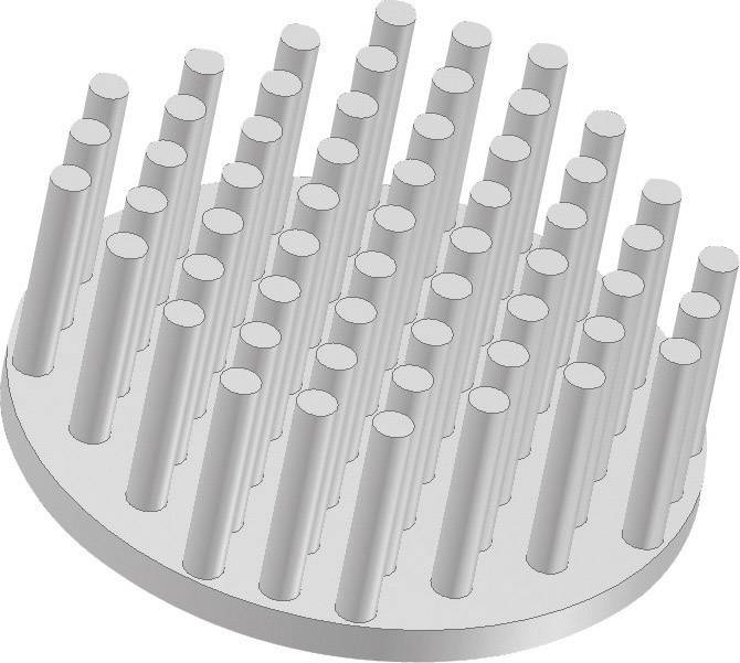 Fischer Elektronik 10006891 ICK S R 50 x 20 Heat sink (pins) 8.55 K/W (Ø x H) 50 mm x 20 mm