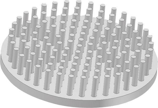 Fischer Elektronik 10006882 ICK S R 32,5 x 10 Heat sink (pins) 5.54 K/W (Ø x H) 32.5 mm x 10 mm