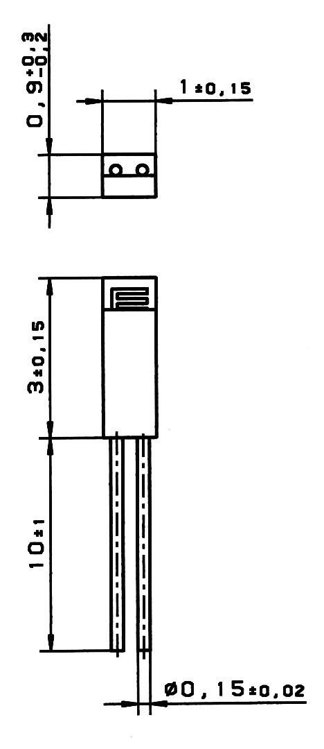 Yageo Nexensos 32208723 M310 PT1000 Temperature sensor -70 up to +500 °C 1000 Ω 3850 ppm/K Radial lead