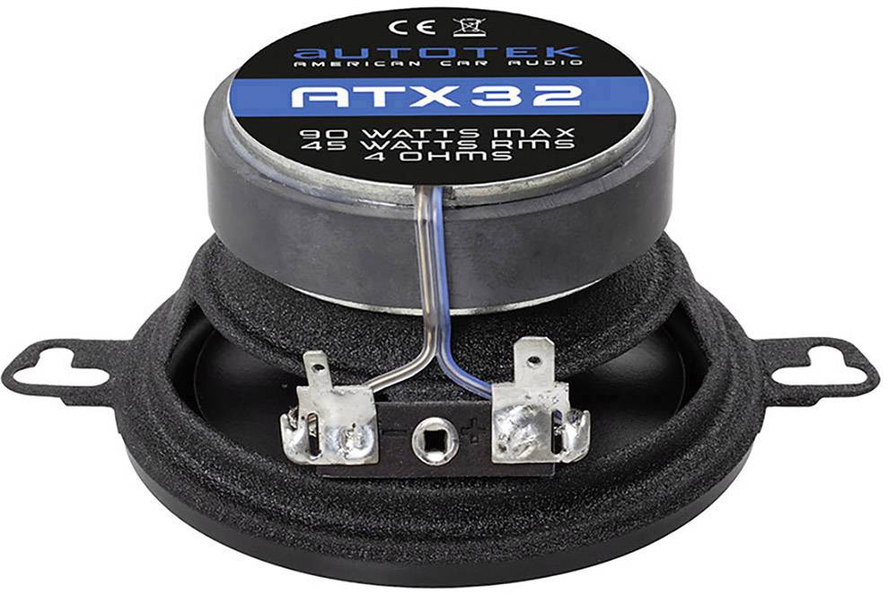 Autotek ATX 32 2-way coaxial flush mount speaker kit 90 W Content: 1 pc(s)