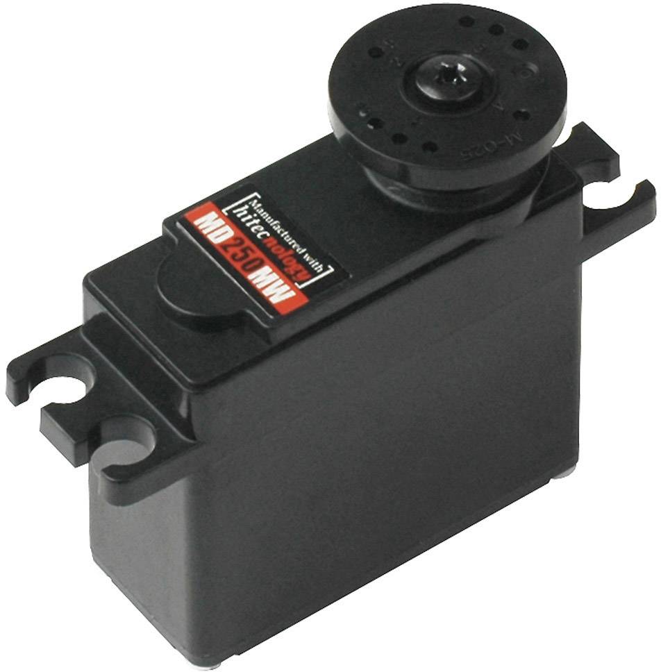 Hitec Mini servo MD250MW Digital servo Gear box material: Metal Connector system: JR