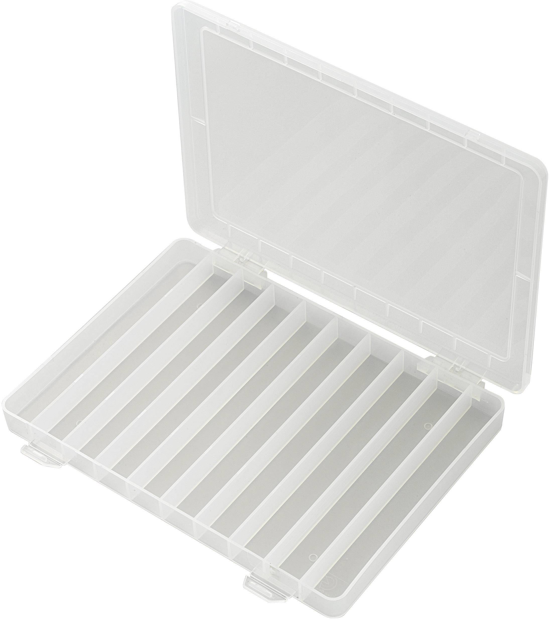 TRU COMPONENTS PP10-01 Assortment box (L x W x H) 252 x 175 x 20 mm No. of compartments: 10 fixed compartments Content 1 pc(s)