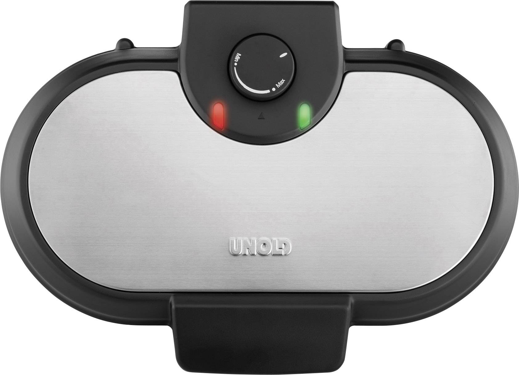 Unold 48165 Twin pancake maker Black, Stainless steel