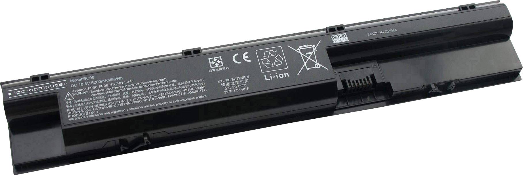 ipc-computer Laptop battery 708457-001 56Wh 10.8 V 5200 mAh HP
