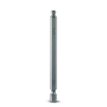 A silver screwdriver bit with a hexagonal shank, suitable for securing in drill machines or electric screwdrivers.