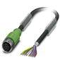 Phoenix Contact 1522875 Sensor/actuator cable 3.00 m No. of pins (RJ): 8 1 pc(s)
