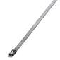 Flat-head screwdriver, suitable for loosening or tightening slotted screws. Primarily made of metal with a plastic handle.
