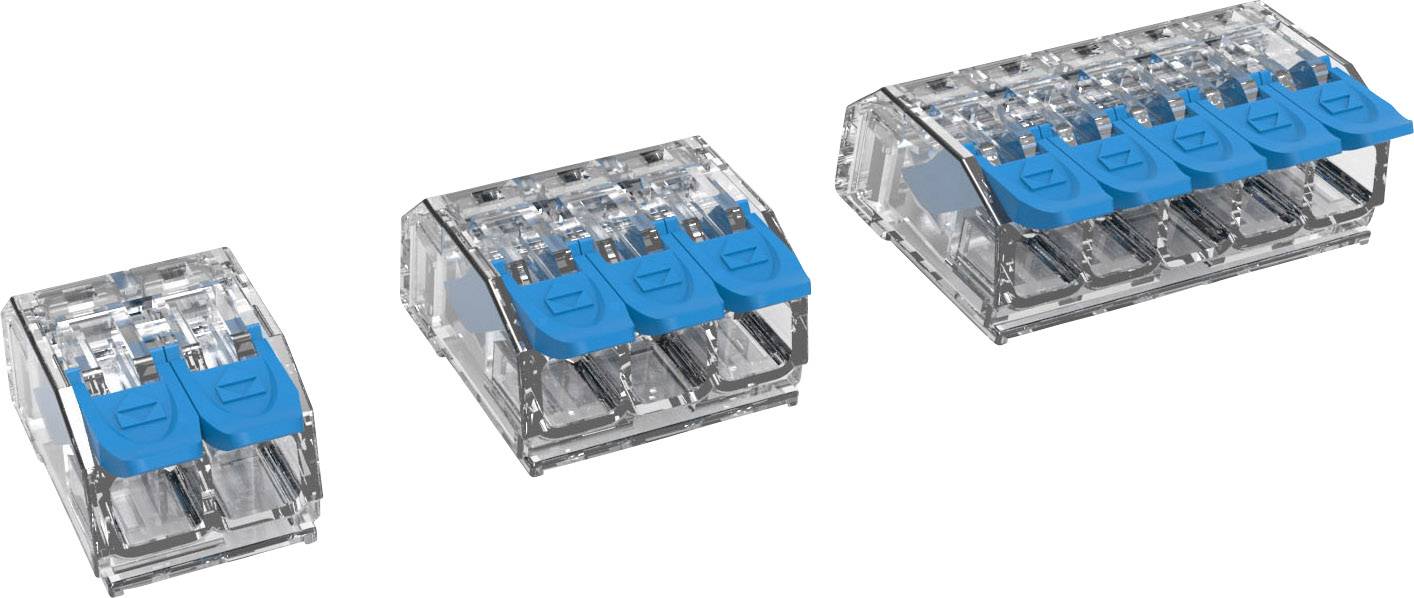 DEGSON DG221-5.6-03P-17-12A(H) Connection terminal flexible: 0.14-4.0 mm² Rigid: 0.20-4.0 mm² Pole no.: 3 1 pc transparent, blue