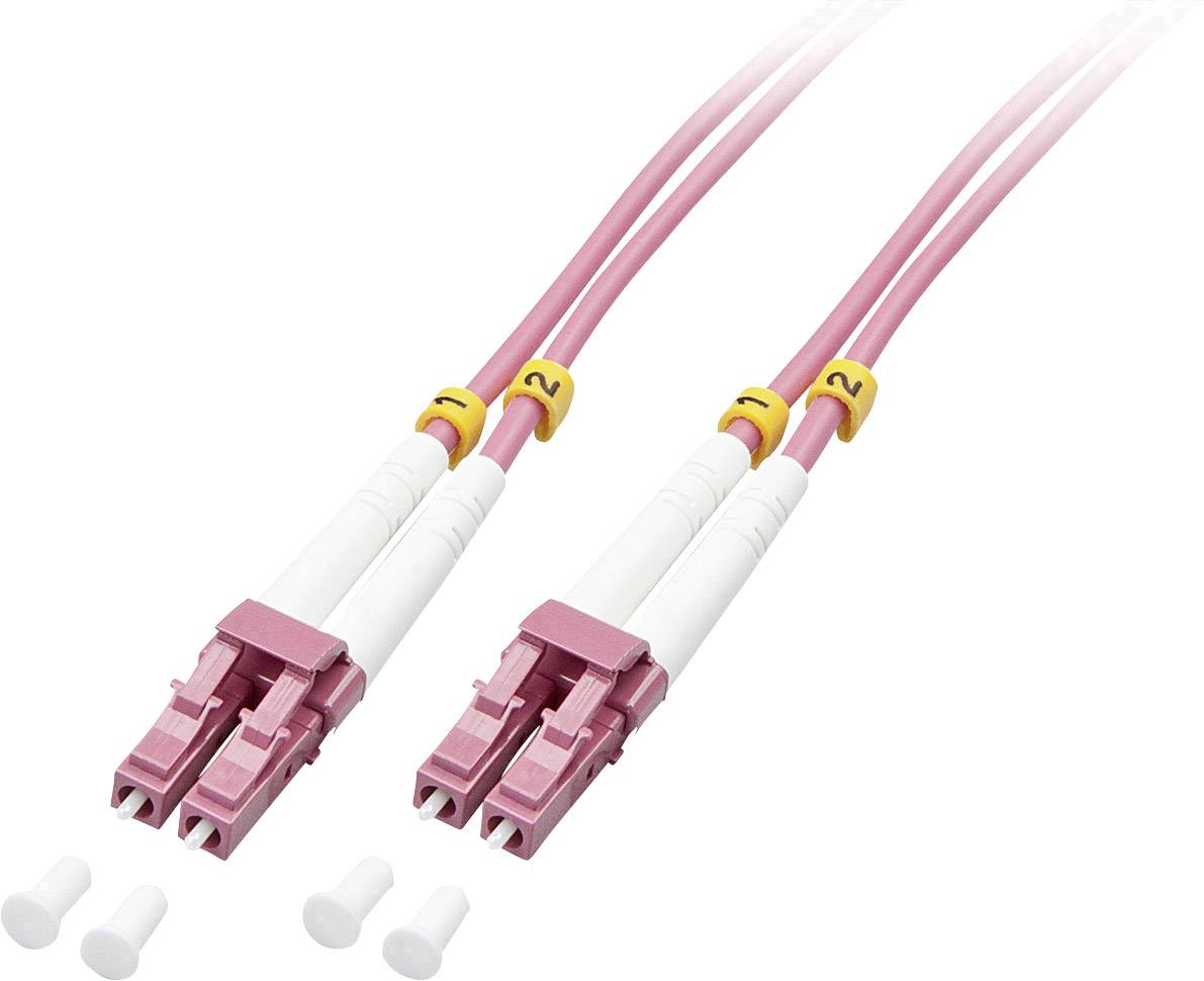 LINDY 46342 Fibreglass FO Cable [1x LC plug - 1x LC plug] 50/125 µ Multimode OM4 3.00 m