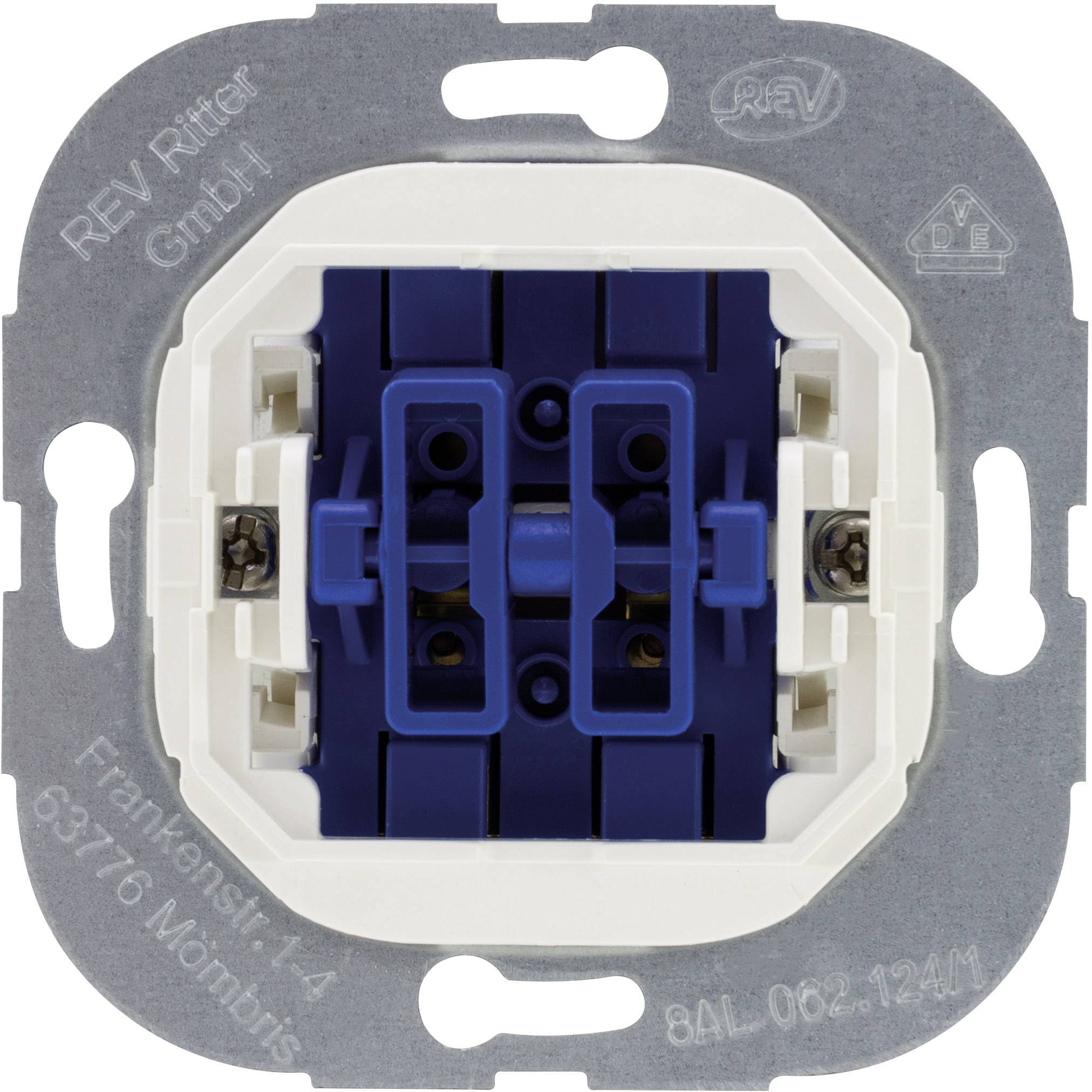 REV Insert Shutter switch Technik White, Blue 0299350006 1 pc(s)