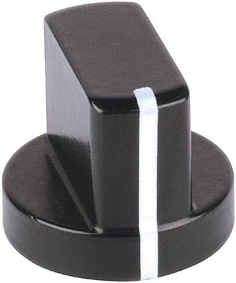 A black rotary knob with a white line in the centre indicating the setting.