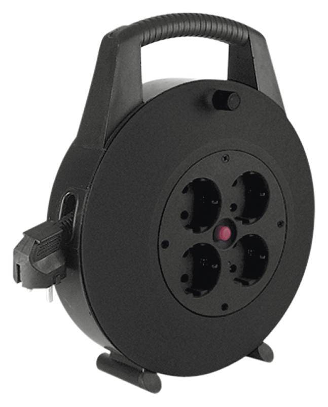 Bachmann 393.002 Cable reel 10.00 m Black PG plug