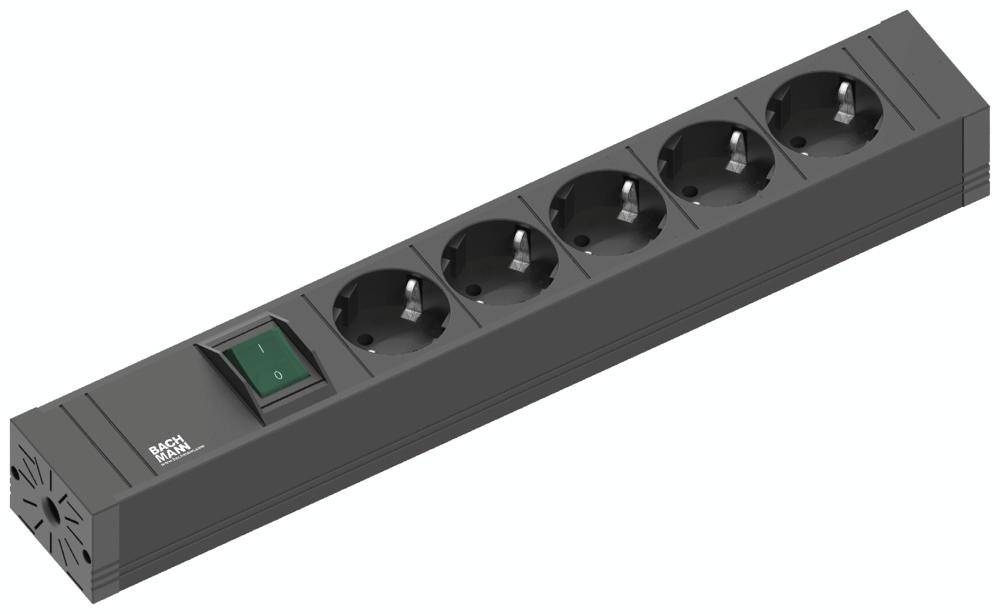 Bachmann 420.0013 Power strip (+ switch) Black PG connector 1 pc(s)