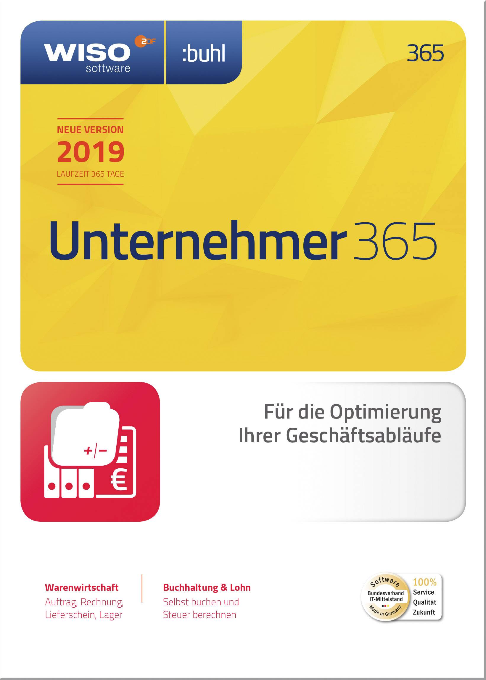 WISO Unternehmer 365 2019 Full version, 1 license Windows Finance & Accounting