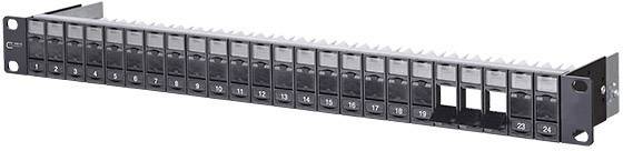 Metz Connect 130920-BK-E 24 ports Network patch panel 483 mm (19") Unequipped 1 U Unequipped