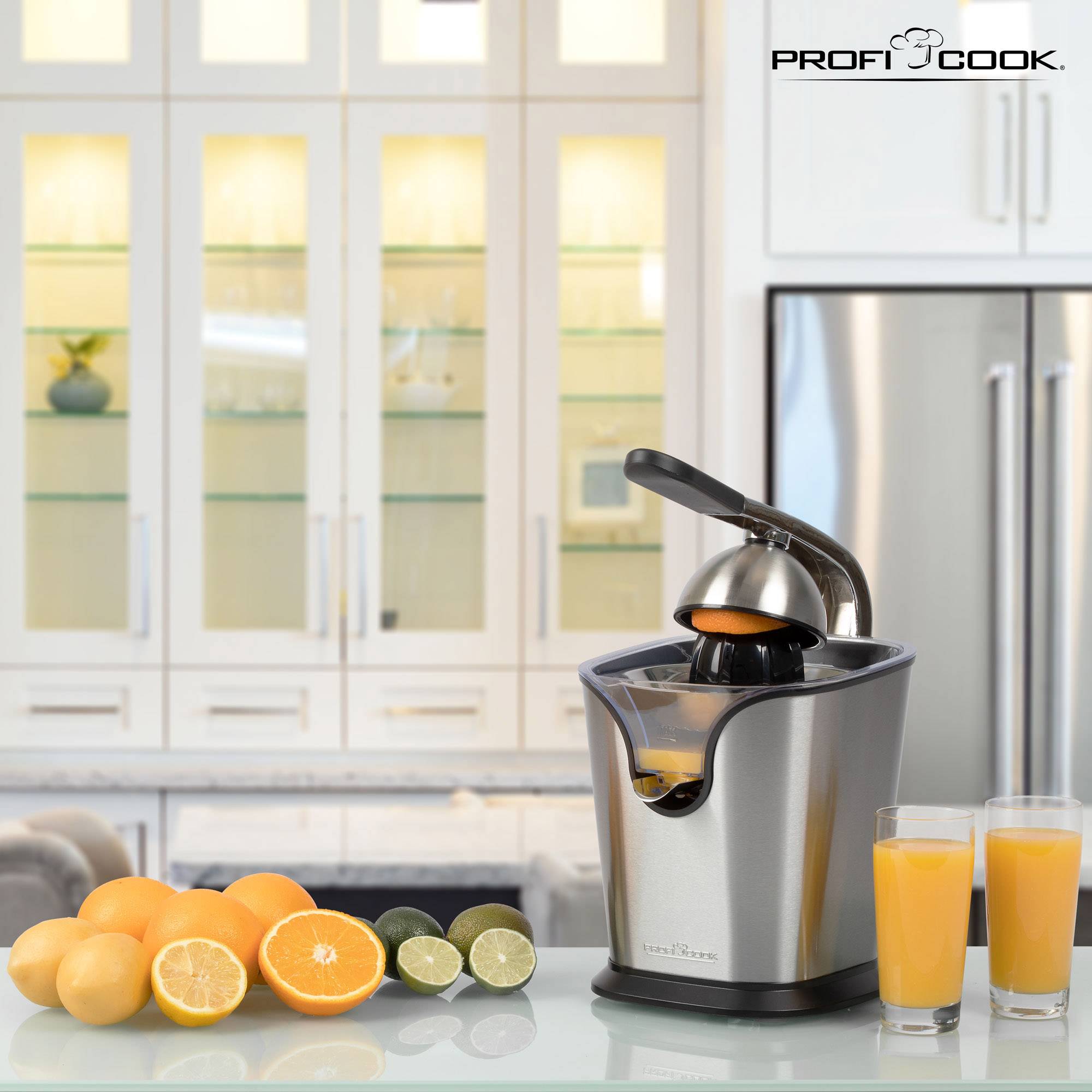 Profi Cook Lemon squeezer PC-ZP 1154 160 W Stainless steel, Black