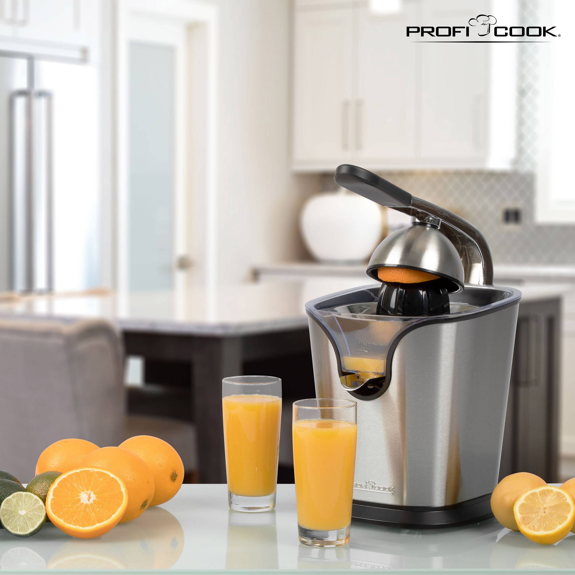 Profi Cook Lemon squeezer PC-ZP 1154 160 W Stainless steel, Black