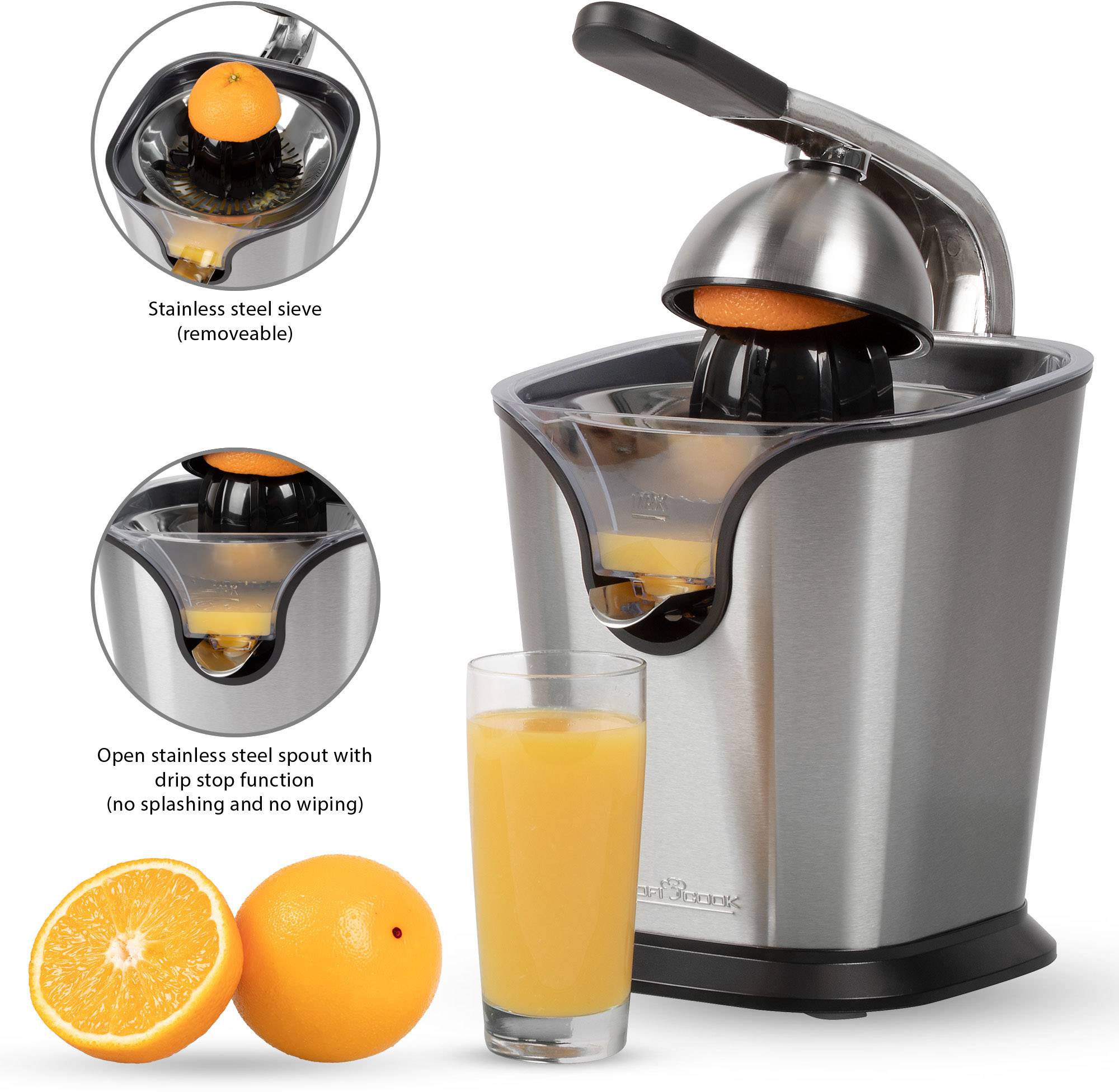Profi Cook Lemon squeezer PC-ZP 1154 160 W Stainless steel, Black