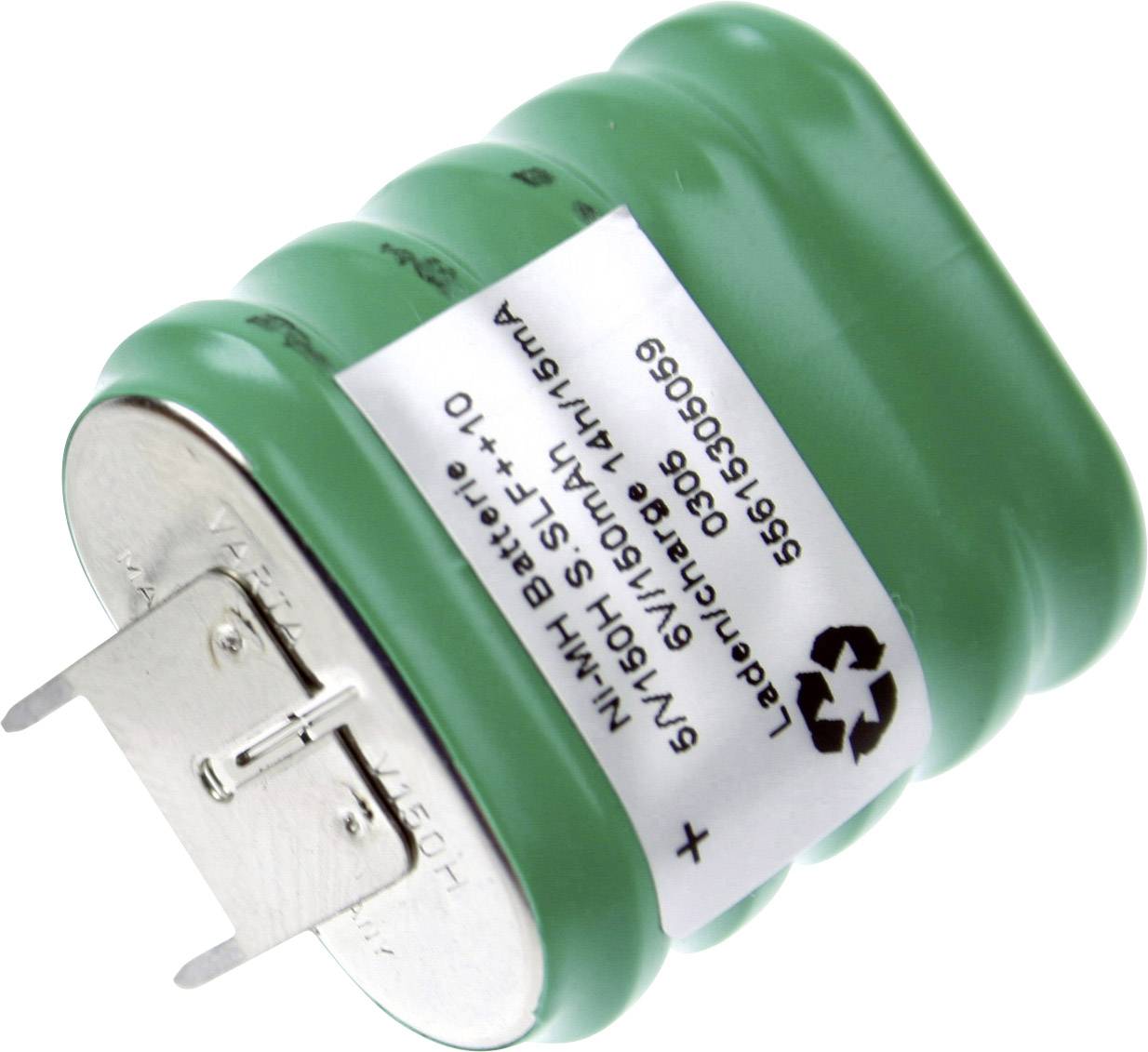 Varta V5/150H-SLF ++/- Button cell (rechargeable) 150H NiMH 150 mAh 6 V 1 pc(s)