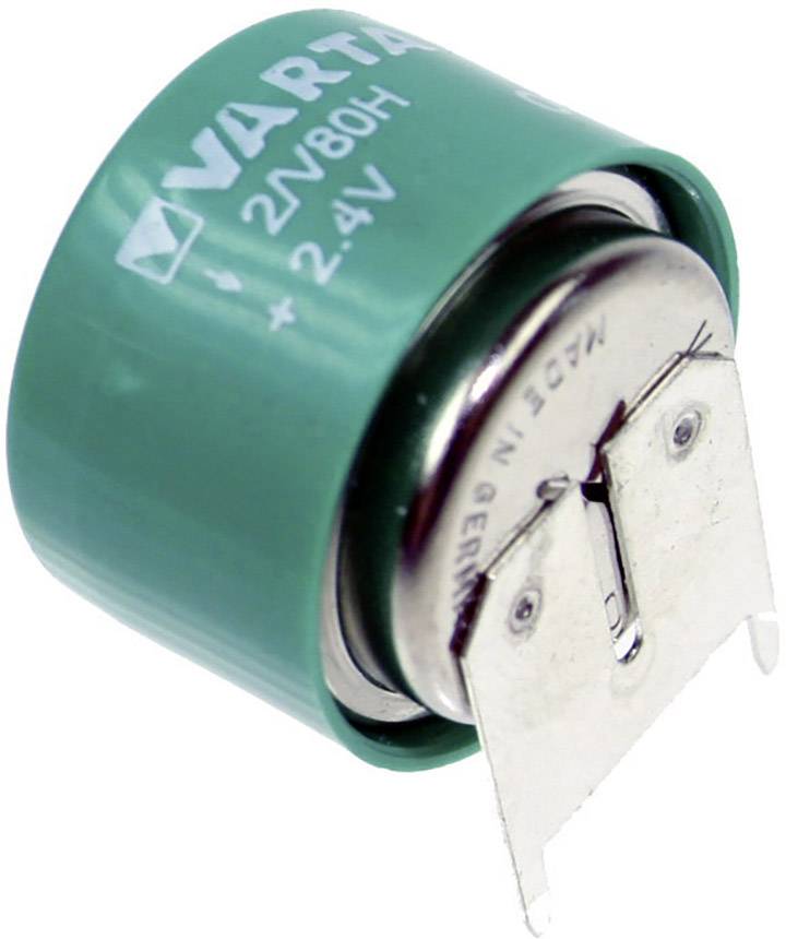 Varta V2/80H-SLF ++/- Button cell (rechargeable) 80H NiMH 80 mAh 2.4 V 1 pc(s)