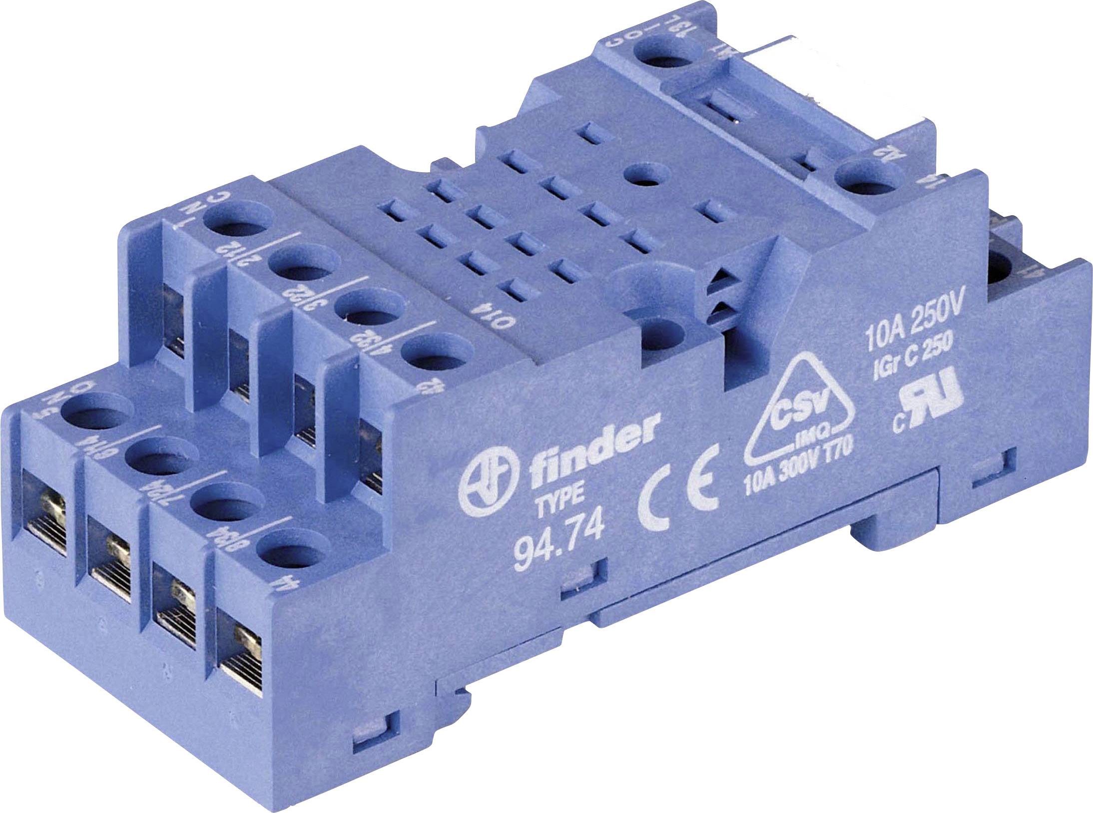 Finder 94.74 Relay socket Finder 55.32, Finder 55.34, Finder 99.01 1 pc(s)