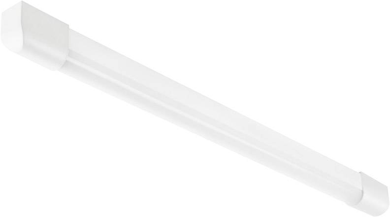 A rectangular, white LED light fitting, suitable for ceiling mounting in interior spaces.