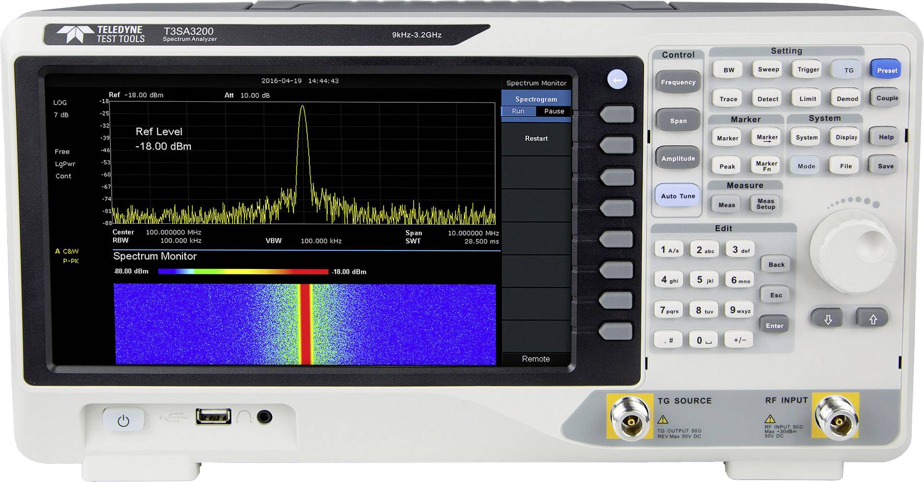 Teledyne LeCroy T3SA3200 Spectrum analyzer Manufacturer's standards (no certificate) Spectrum analyzer