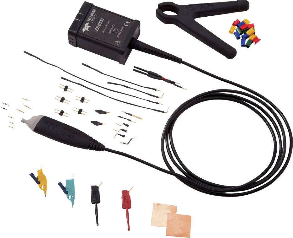 A set of electrical measuring instruments including terminals, leads, and accessories, for precise electrical testing and diagnostics.