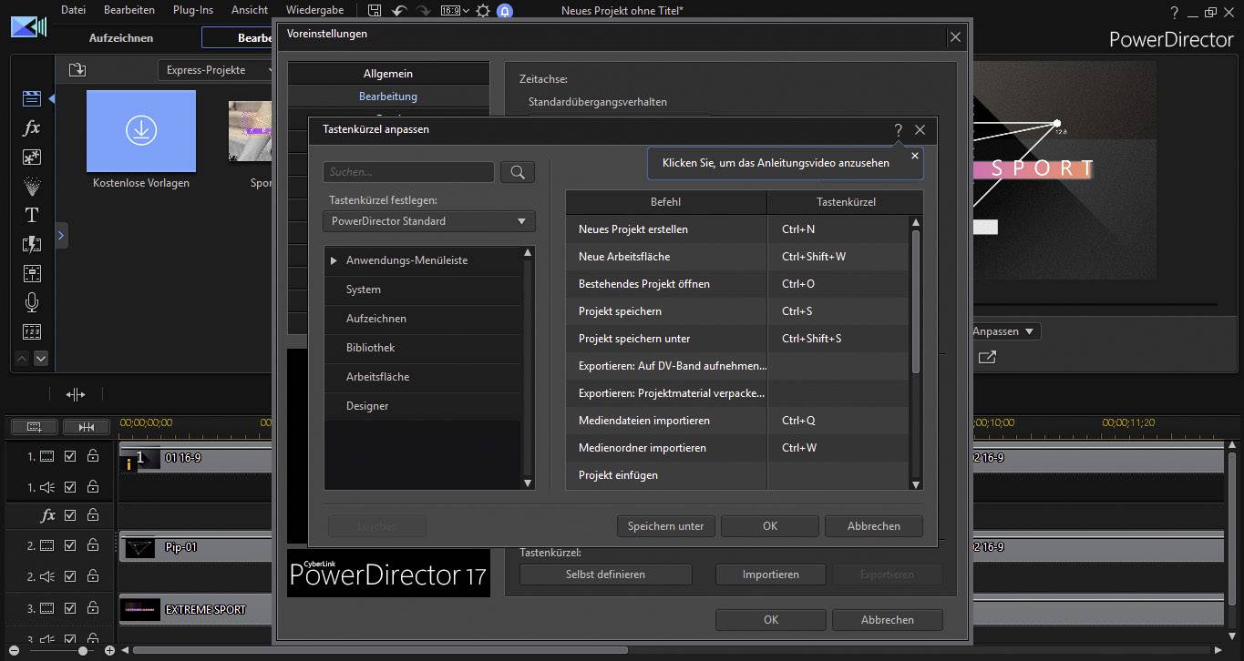 Cyberlink PowerDirector 18 Ultra Full version, 1 licence Windows Video editor