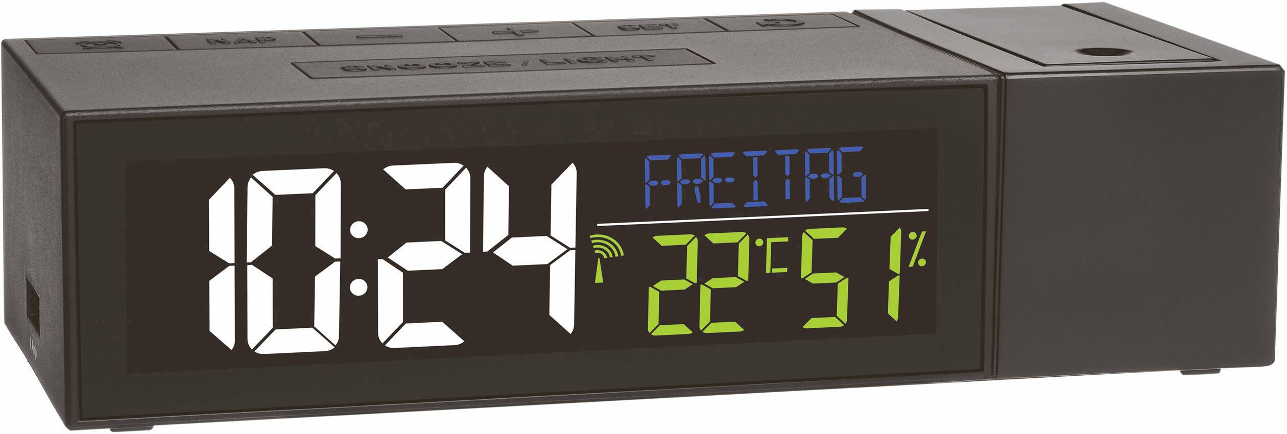 TFA Dostmann Show 60.5014.01 Radio Alarm clock Digital Black