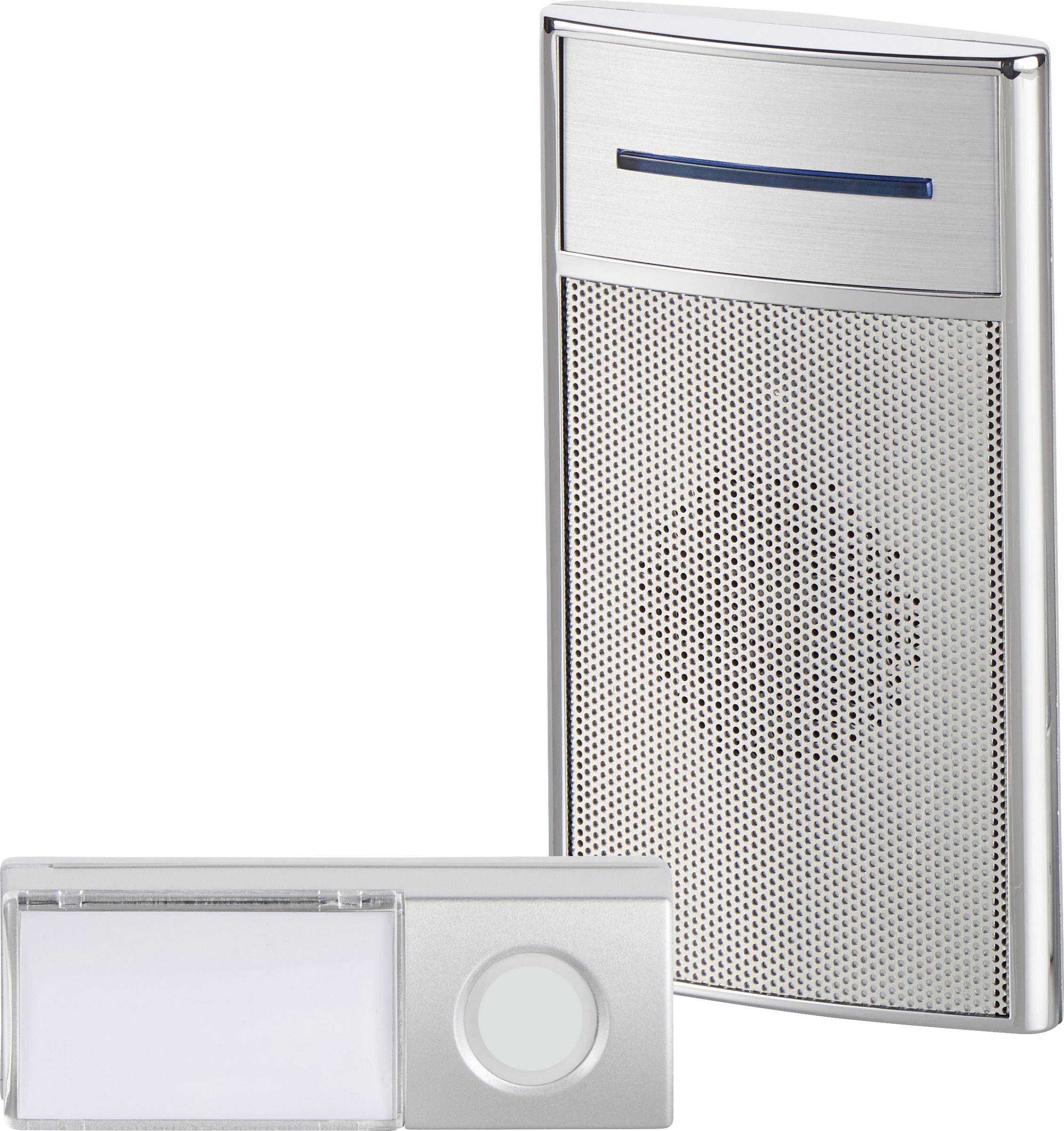 Wireless door chime Complete set incl. flash, incl. nameplate Heidemann 70845 HX Speaker