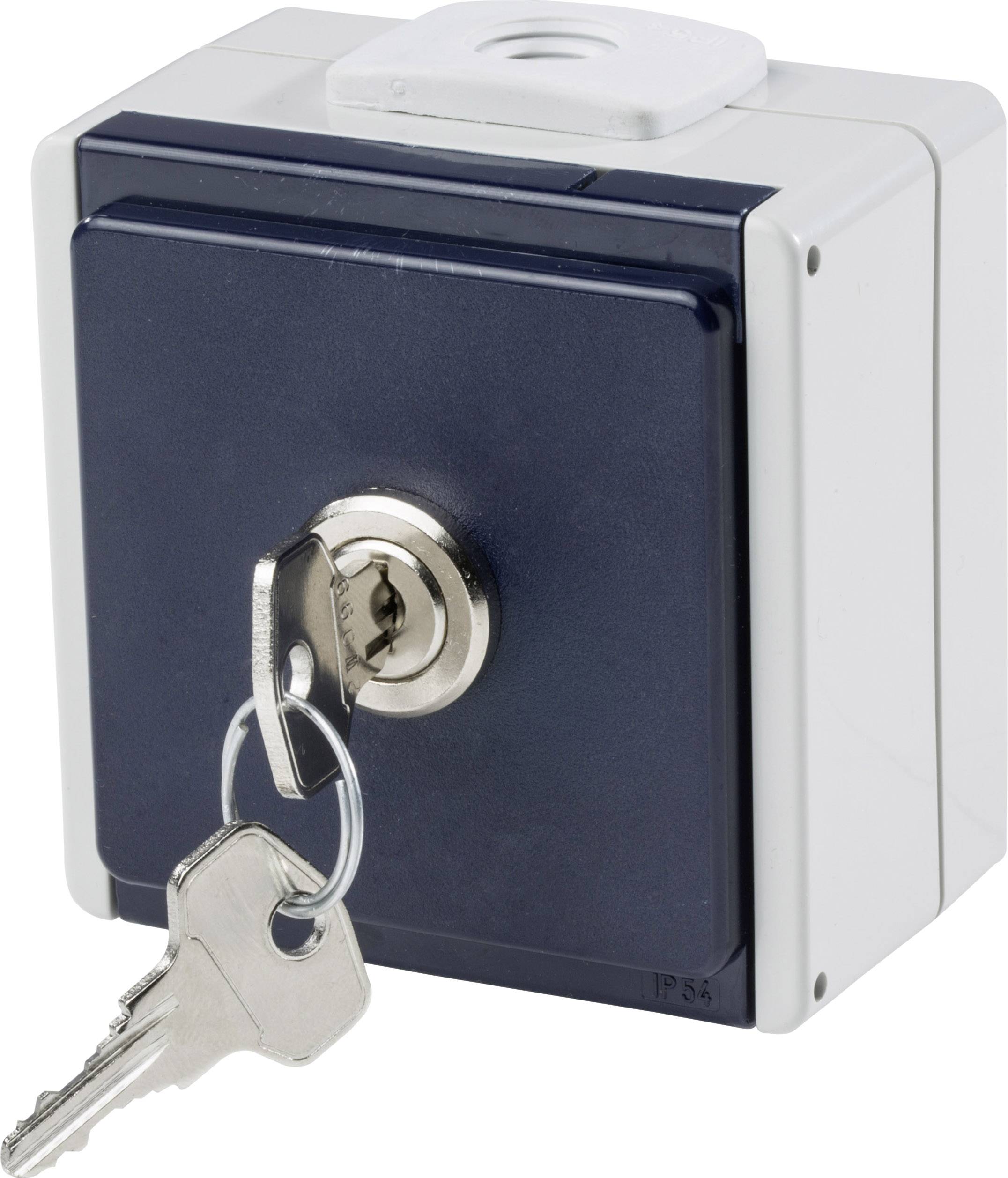 AS Schwabe 62461 Surface-mount socket Lockable IP54 Grey