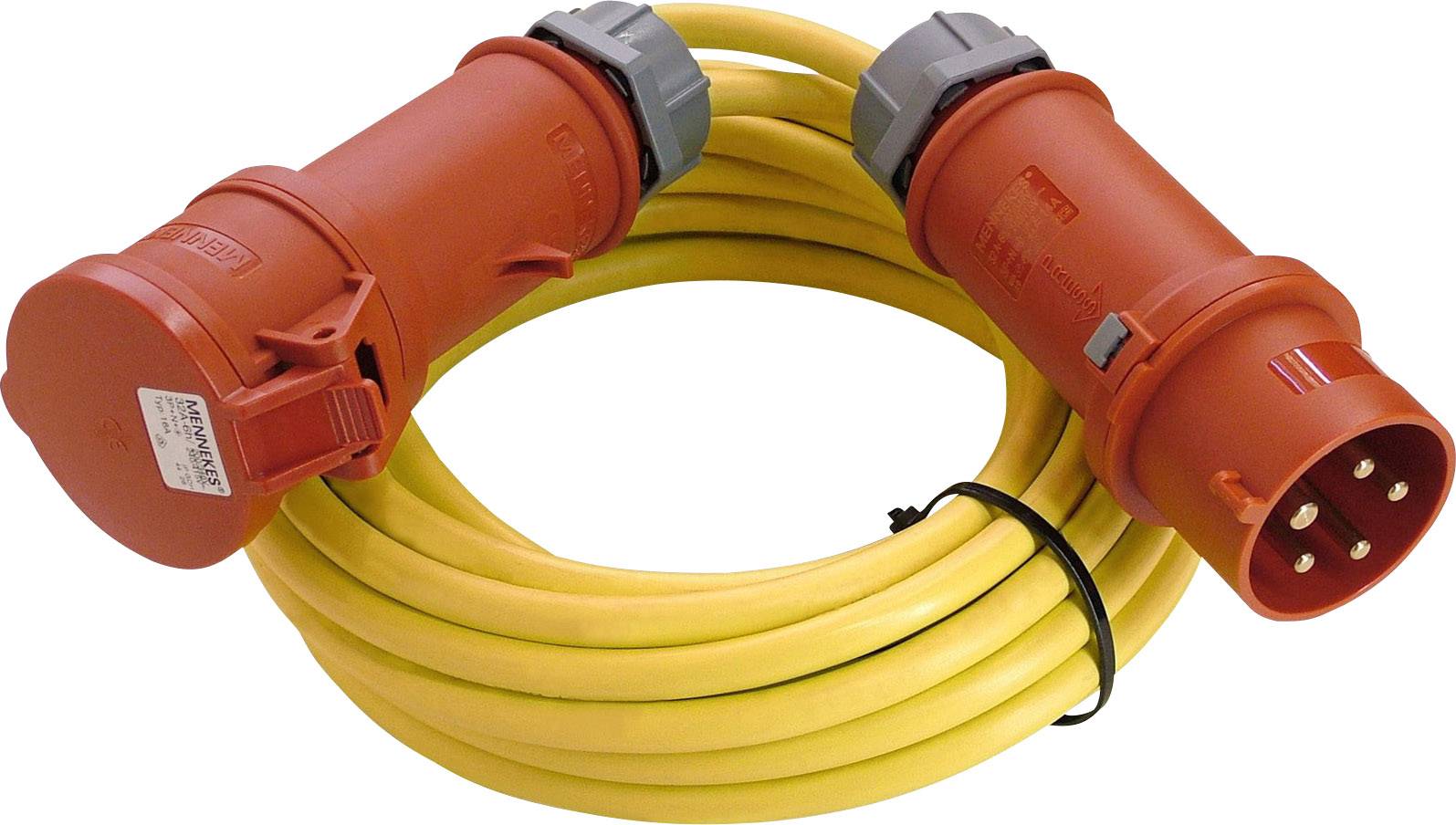 AS Schwabe 60711 Current Cable extension 16 A Yellow 10.00 m