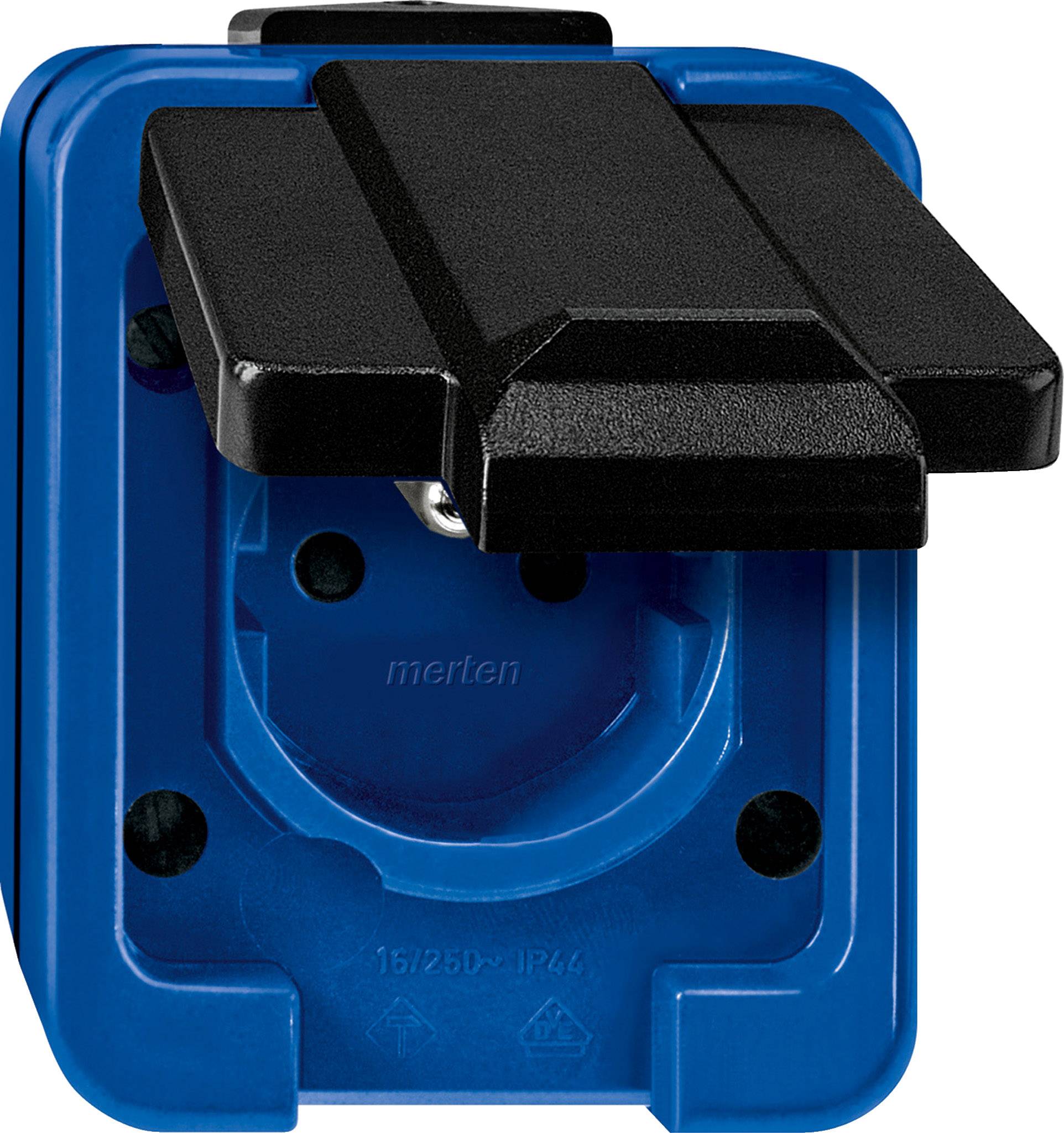 Merten Complete PG socket (+ lid) Blue 289378