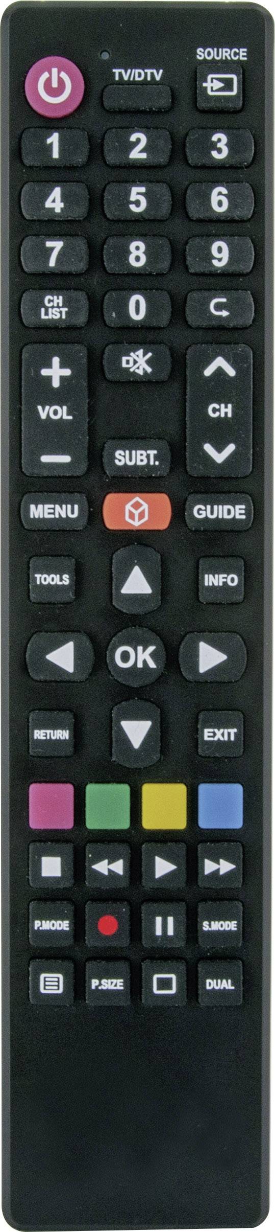 Schwaiger UFB100U Samsung, LG, Sony, Philips, Panasonic Remote control Black