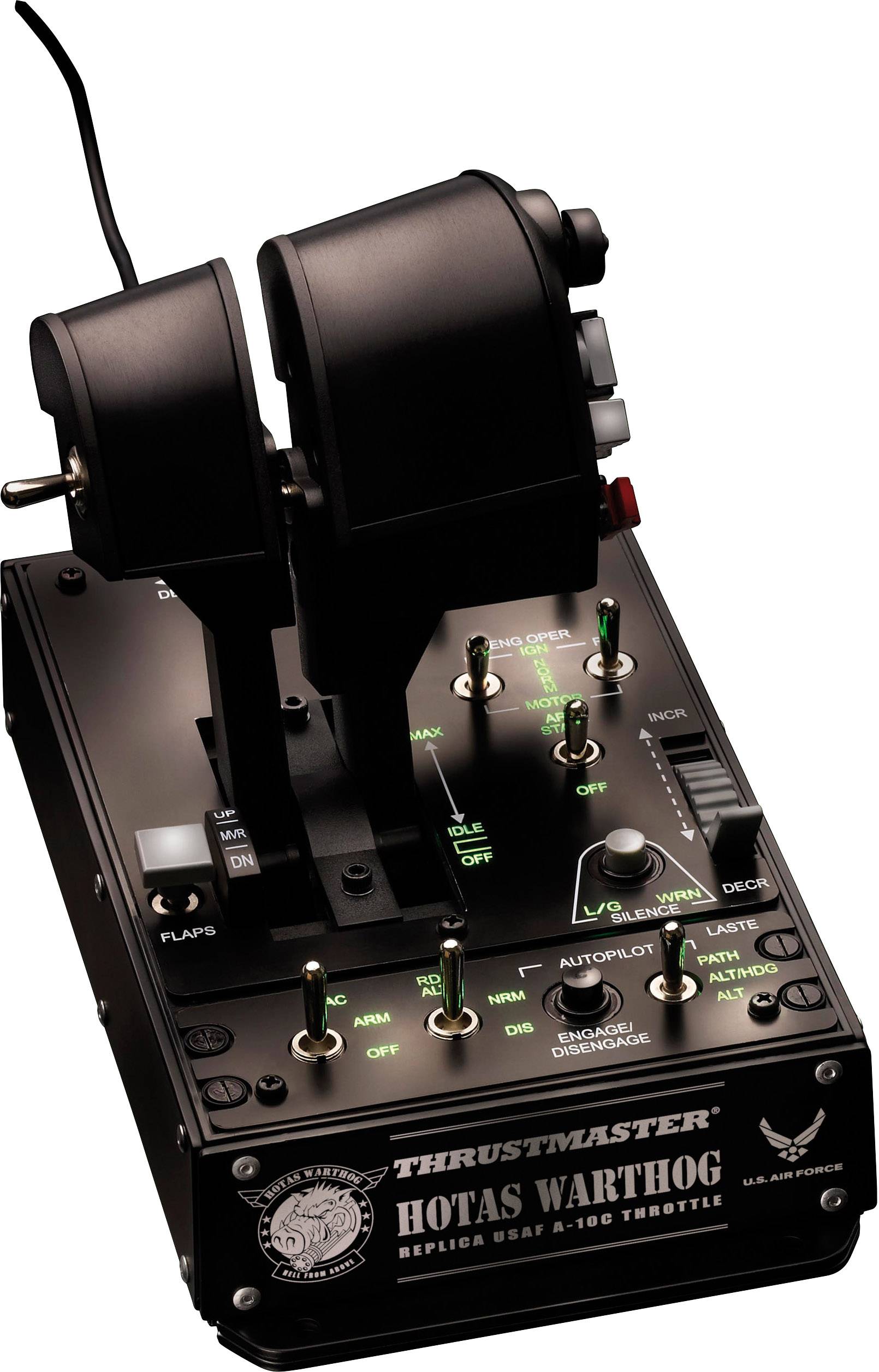 Thrustmaster Hotas Warthog Dual Throttle Flight sim controller USB PC Black