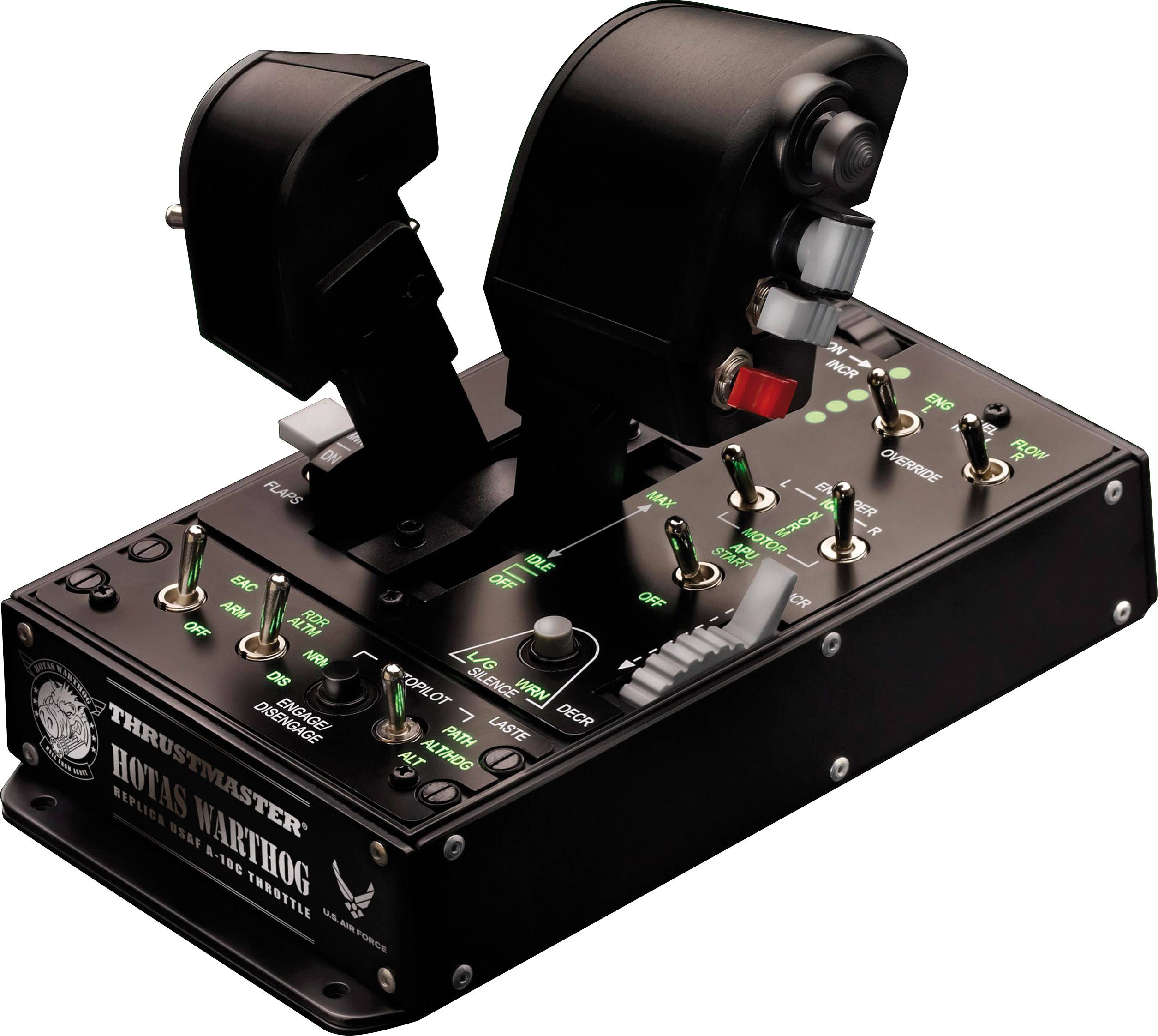 Thrustmaster Hotas Warthog Dual Throttle Flight sim controller USB PC Black