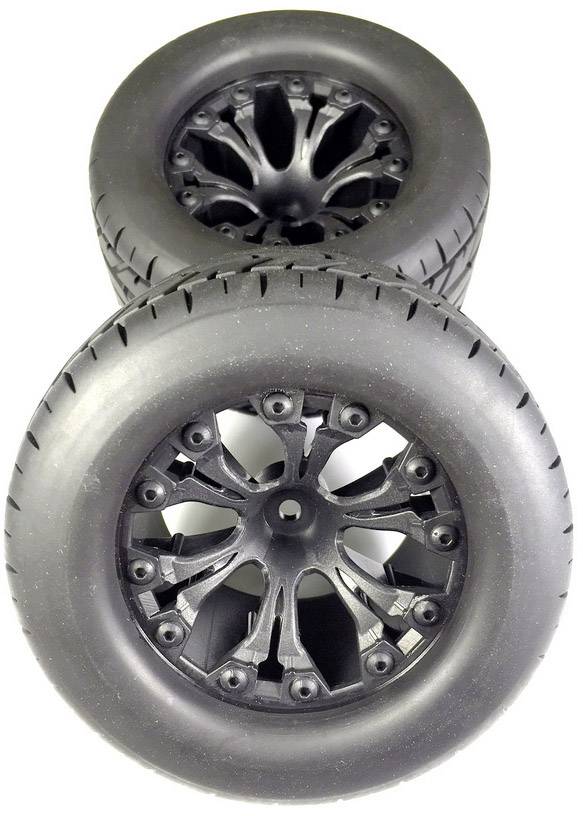 Absima 1:10 Monster truck Wheels Street Sport Coral 6 Arm Black 2 pc(s)