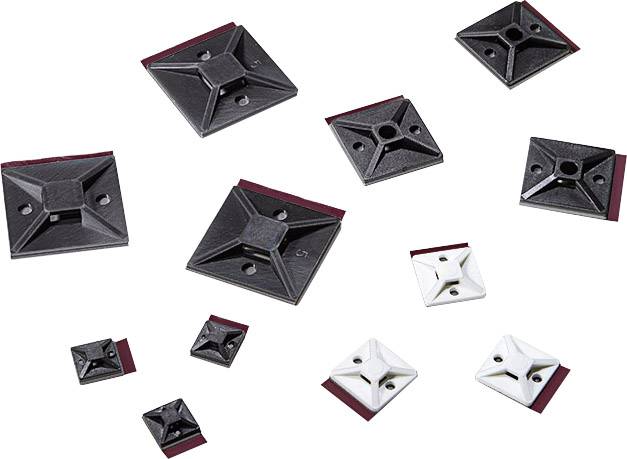 HellermannTyton MB3APT-I-PA66-WH Cable mount Self-adhesive 151-01558 halogen-free Ecru