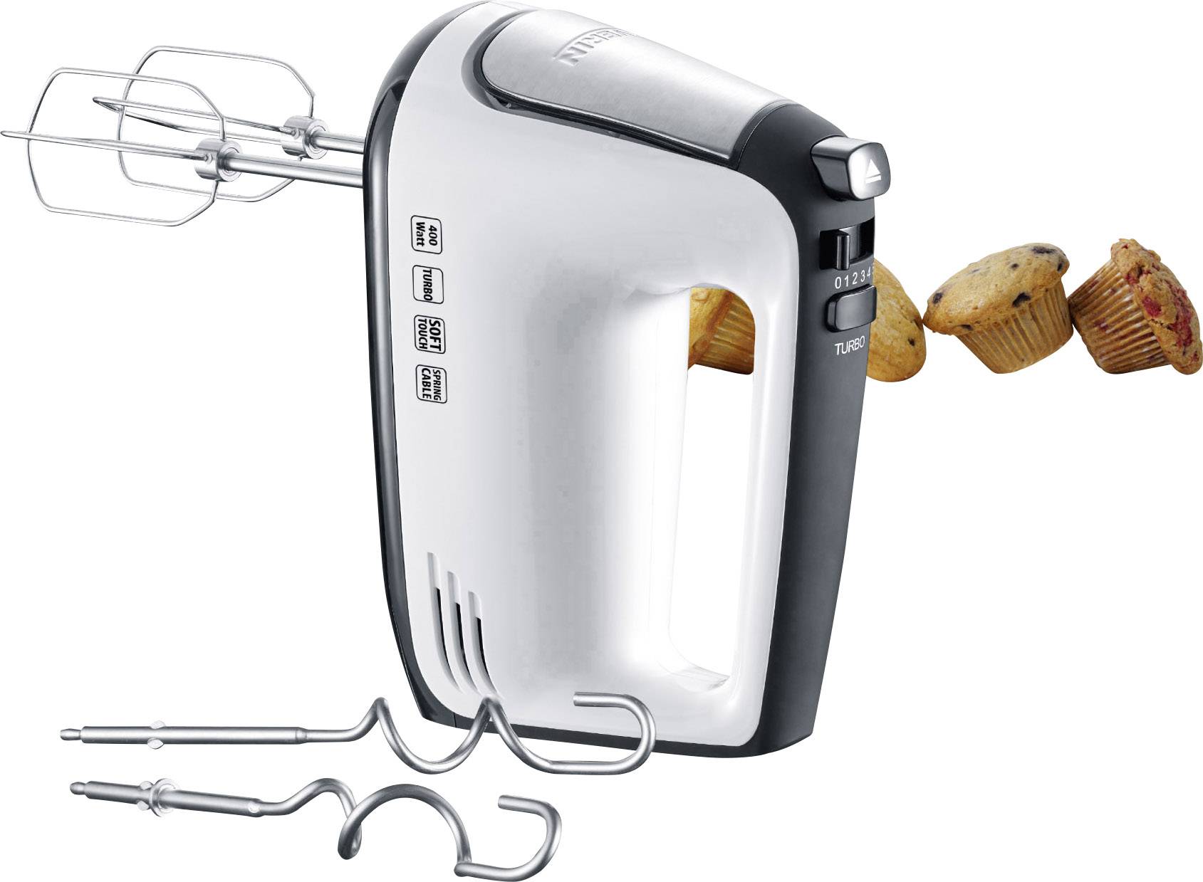 Severin HM 3830 Hand-held mixer 400 W White, Black