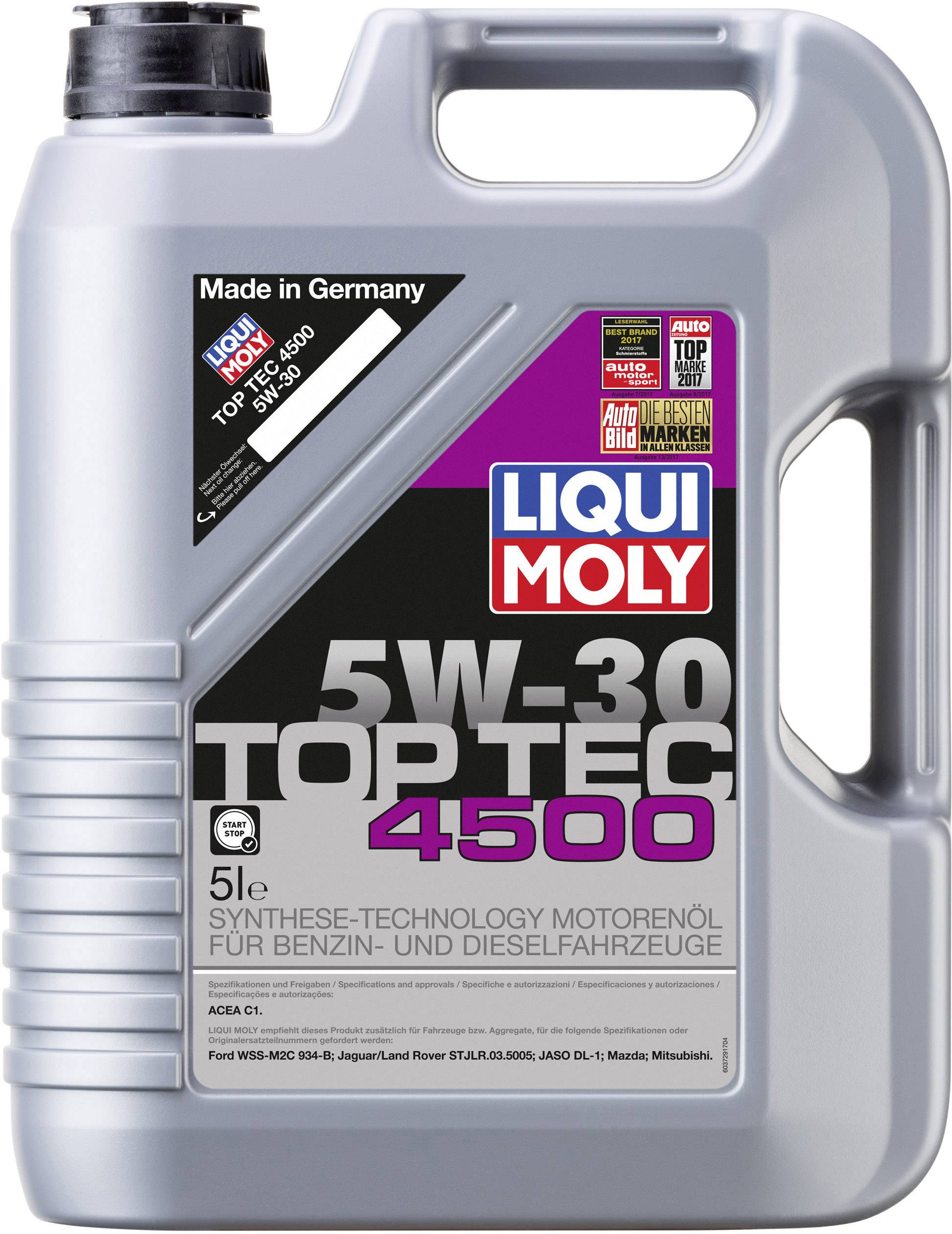 Liqui Moly TOP TEC 4500 5W-30 3729 Engine oil 5 l