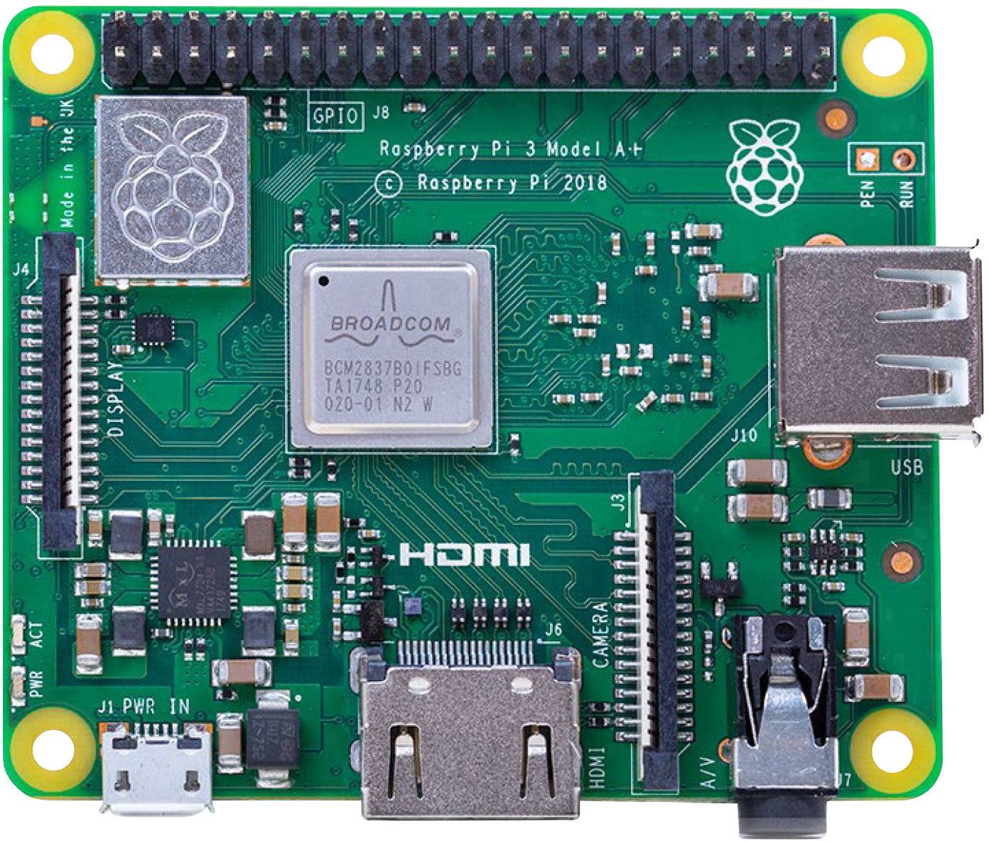 Raspberry Pi® RP-3A+ Raspberry Pi® 3 A+ 512 MB 4 x 1.4 GHz