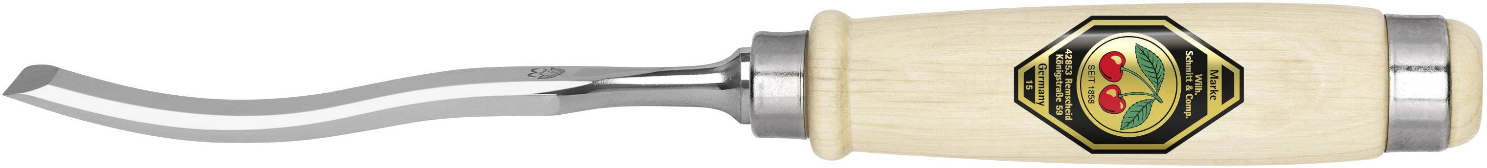 S-Form-Beitel with handle Kirschen 1051020