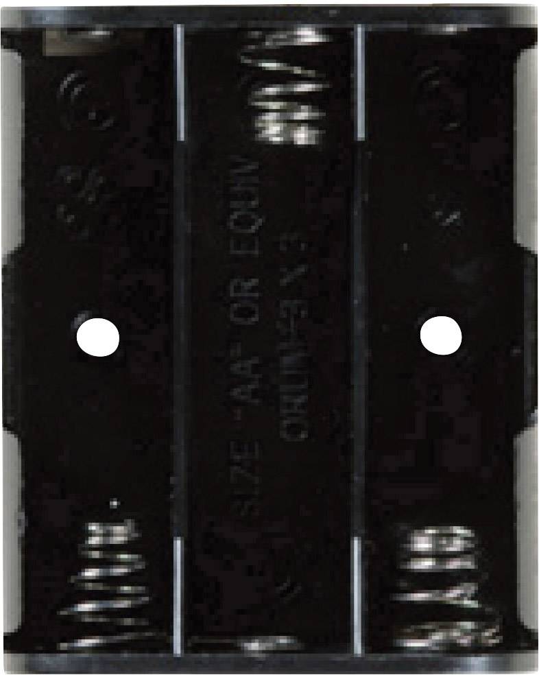 Takachi SN33S Battery tray 3x AA Stud and socket (L x W x H) 57.7 x 47 x 16.6 mm